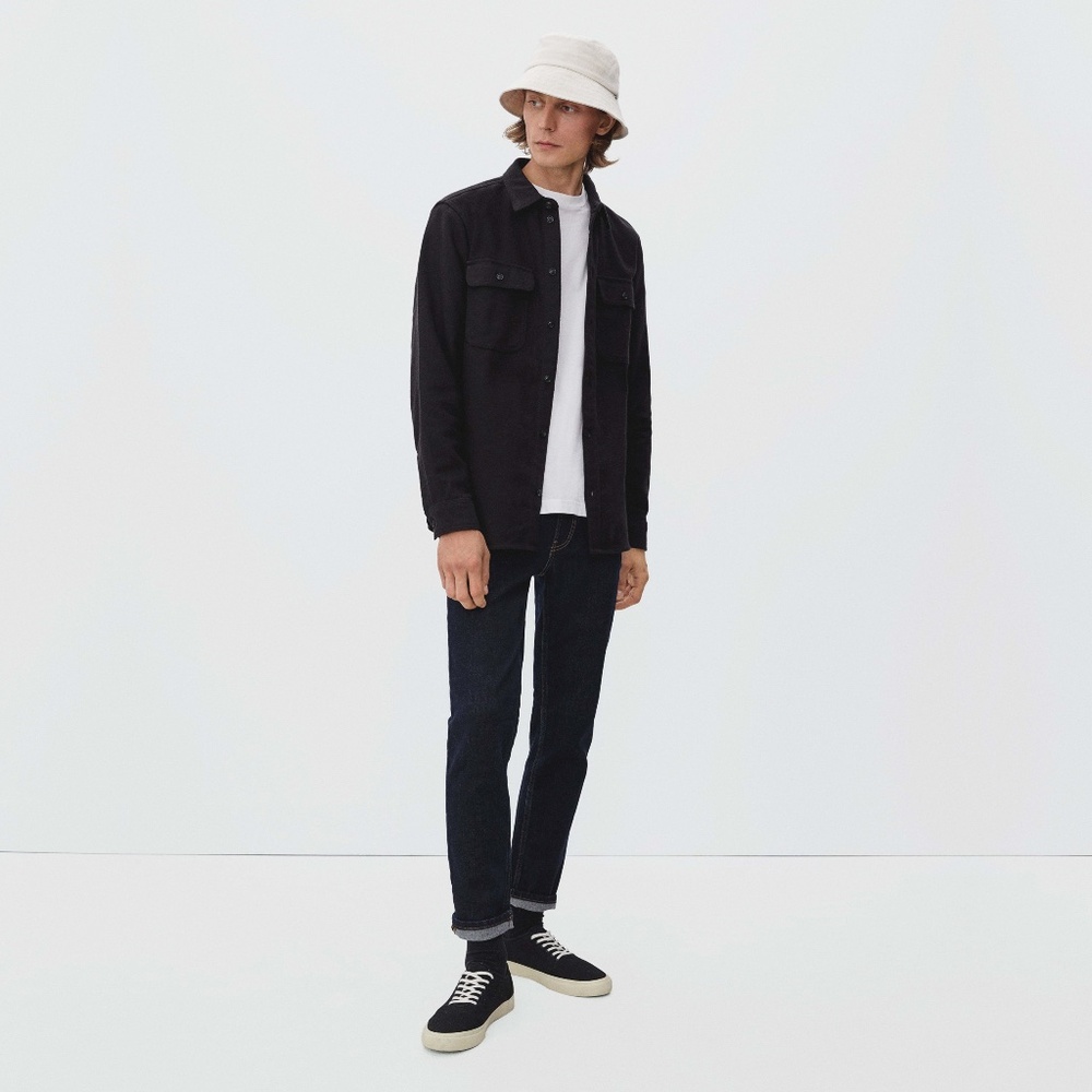 Everlane Men's Organic Cotton Slim-Fit Jean in Dark Indigo, Size 30x28
